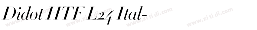 Didot HTF L24 Ital字体转换